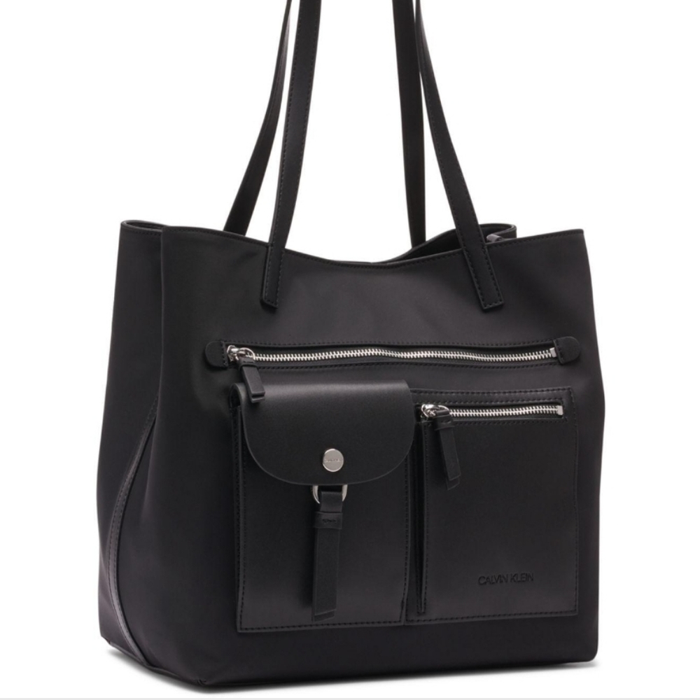 Calvin Klein Rossa Nylon Tote - Picture 2 of 4